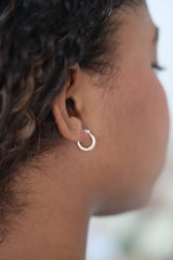 “Mini Braided Hoops” – 10k or 14k Solid Gold