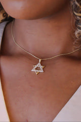 “Star of David” Necklace – 14k Solid Gold