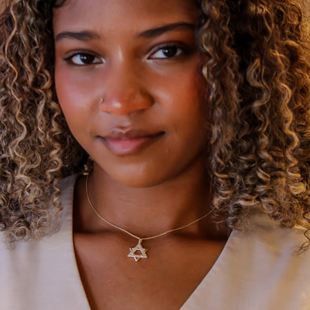 “Star of David” Necklace – 14k Solid Gold