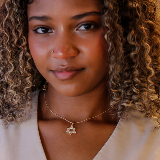“Star of David” Necklace – 14k Solid Gold
