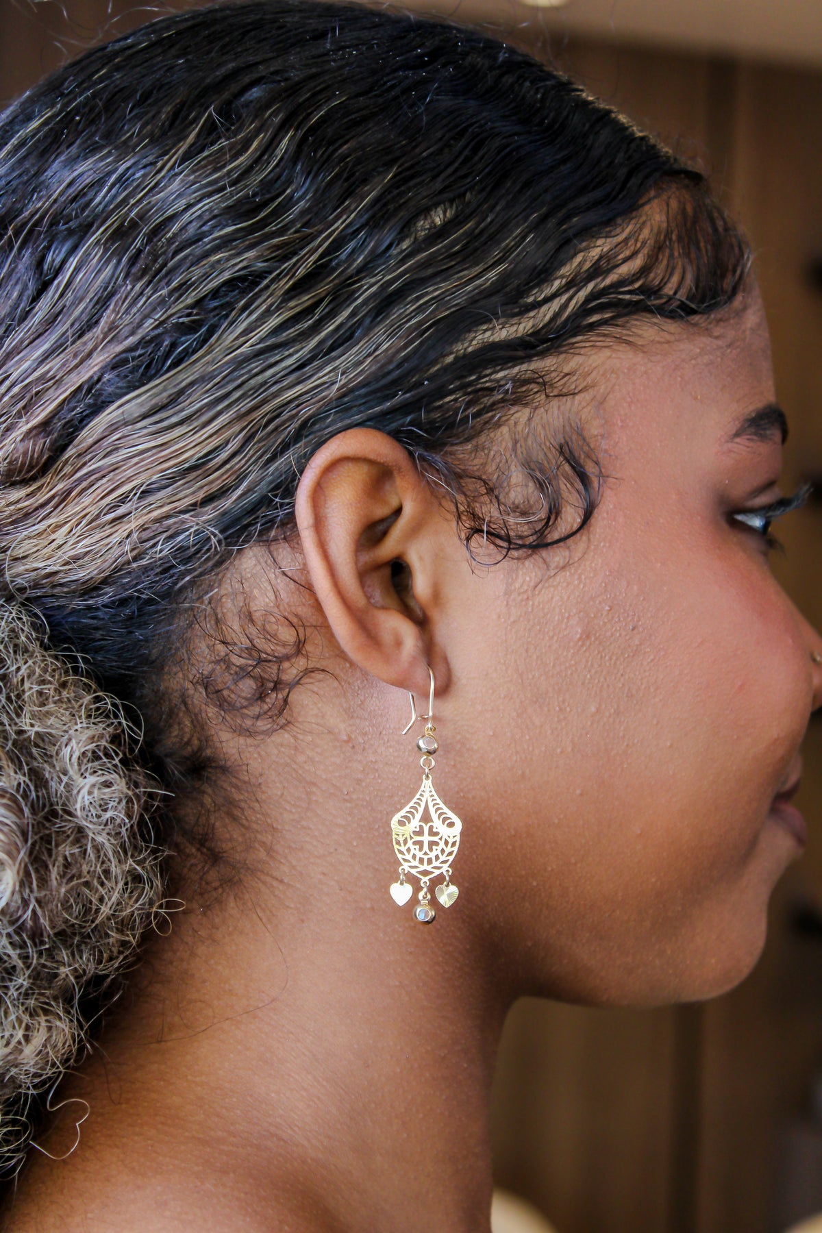 “Luminous Heart” Earrings - 14k Gold