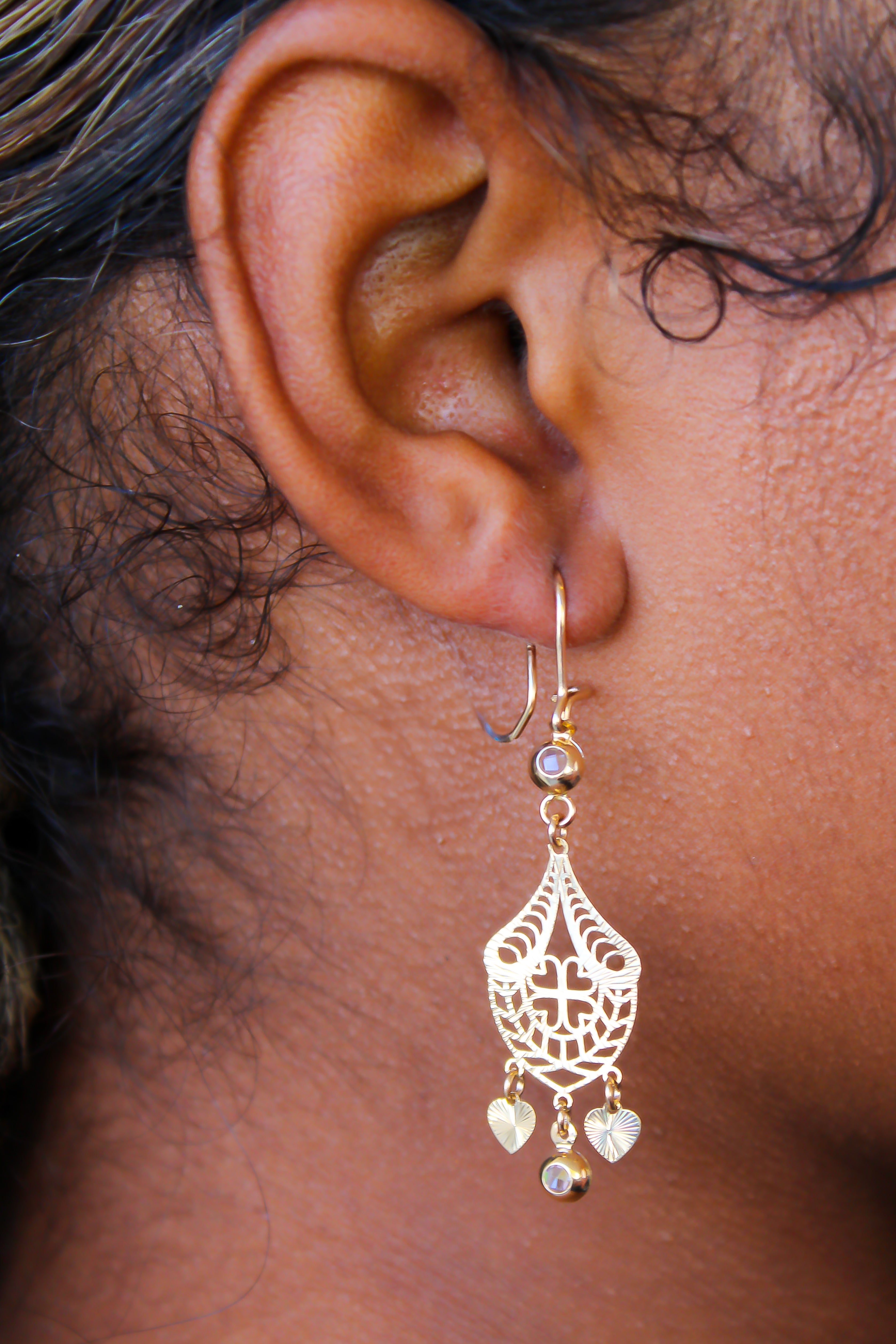 “Luminous Heart” Earrings - 14k Gold