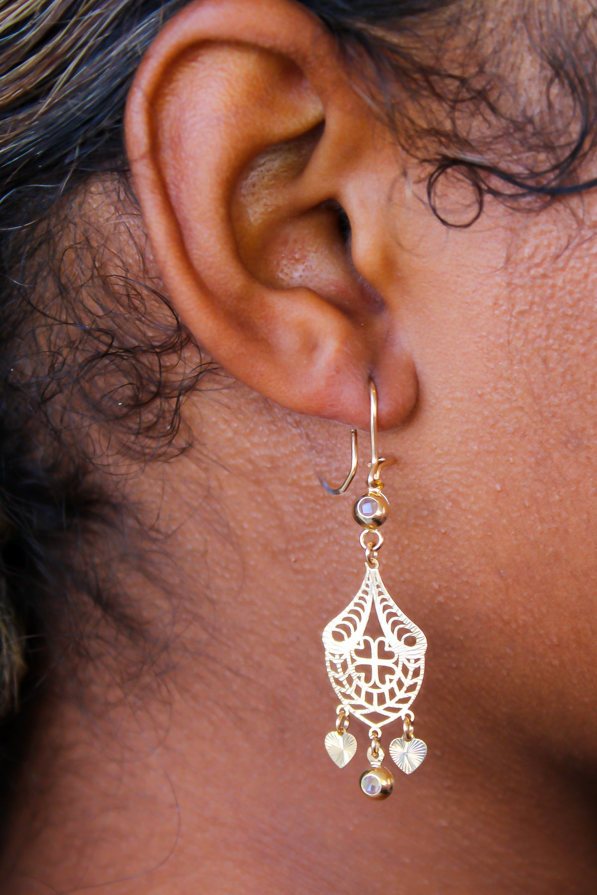 “Luminous Heart” Earrings - 14k Gold