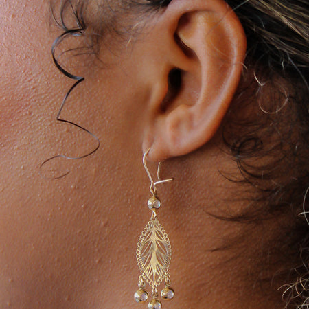 “Autumn Leaves” Earrings - 14k Gold