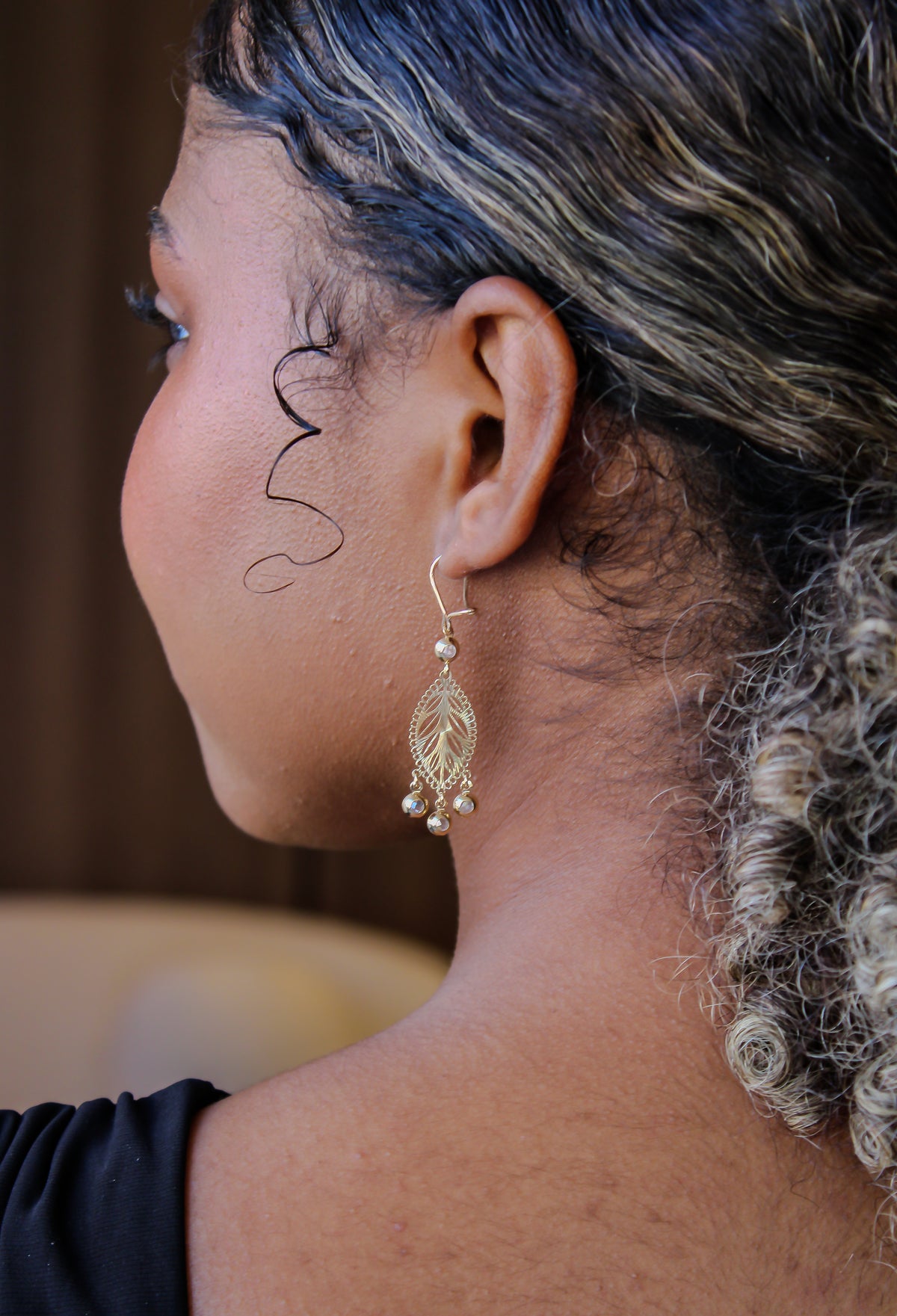 “Autumn Leaves” Earrings - 14k Gold