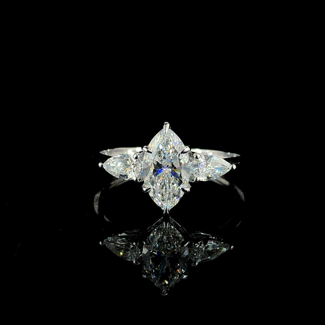 “Marquise Forever” Engagement Ring – 1.41CT Lab Diamond