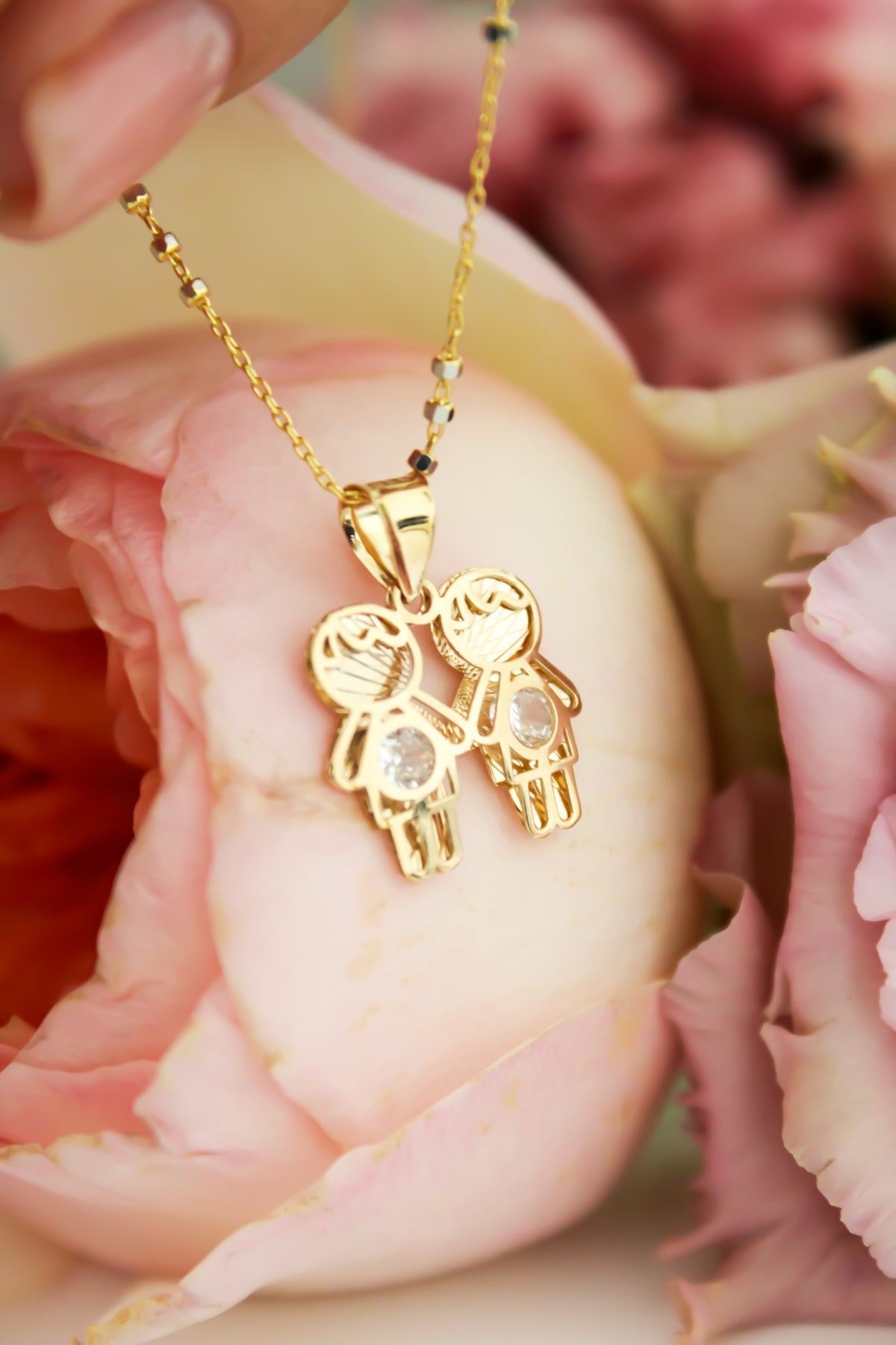 "Loved One” Pendant- 14k Solid Gold