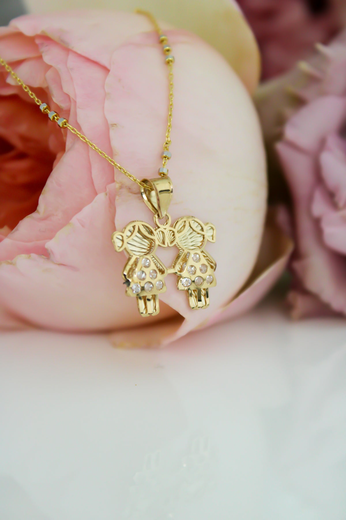 "Loved One” Pendant- 14k Solid Gold
