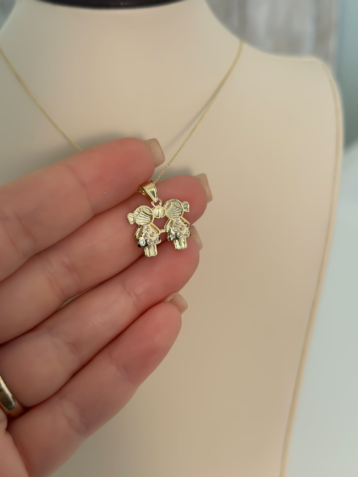 "Loved One” Pendant- 14k Solid Gold