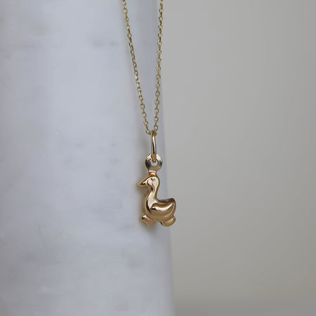 “Mini Duck” Pendant - 14k Gold
