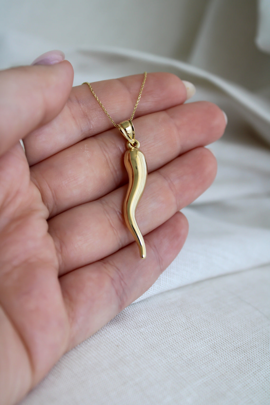 “ Italian Cornicello” Pendant - 14k Or 10K Gold