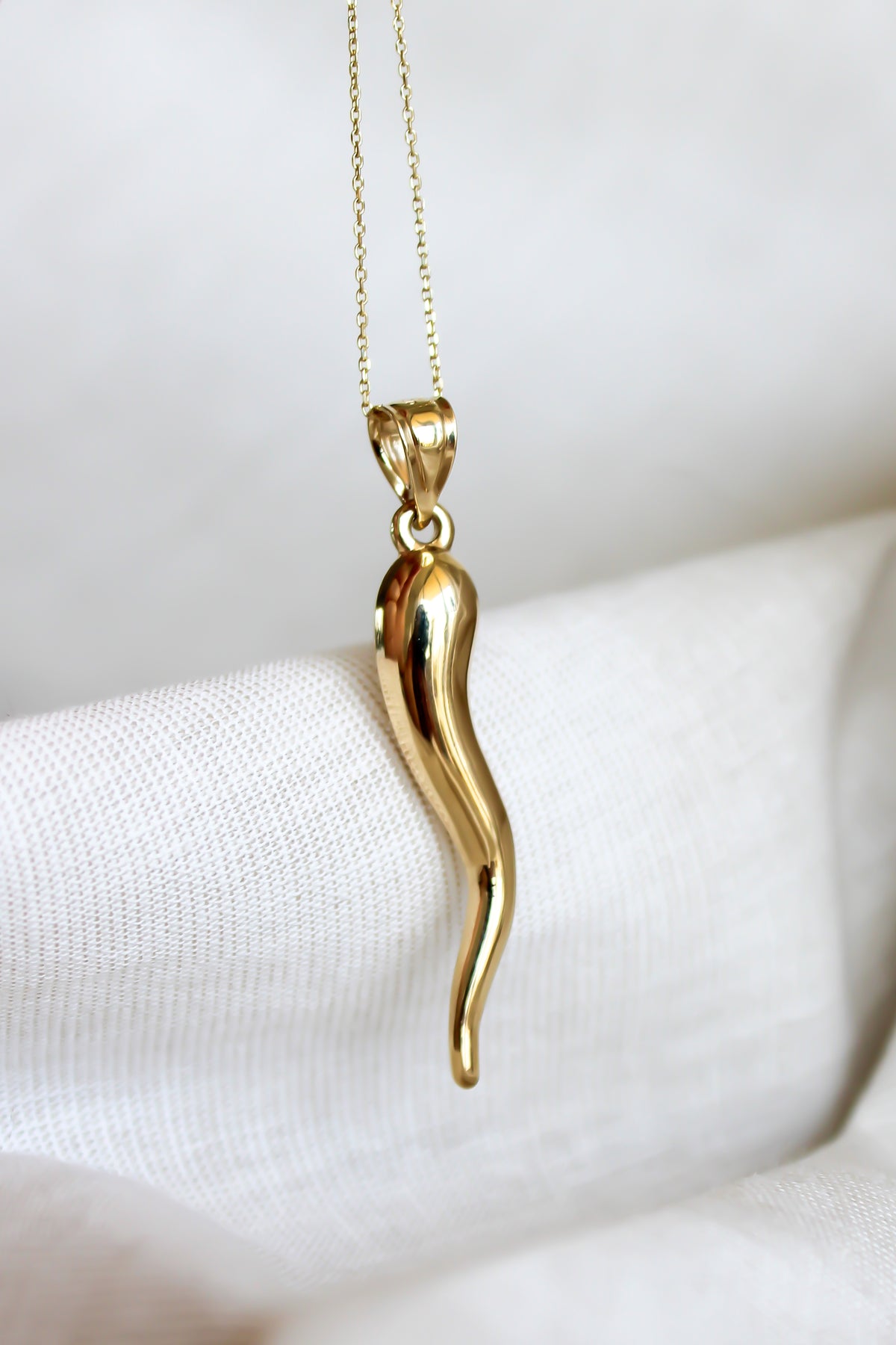 “ Italian Cornicello” Pendant - 14k Or 10K Gold