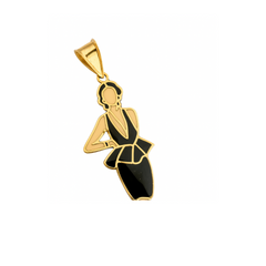 “Golden Muse” Pendant – 14k Solid Gold