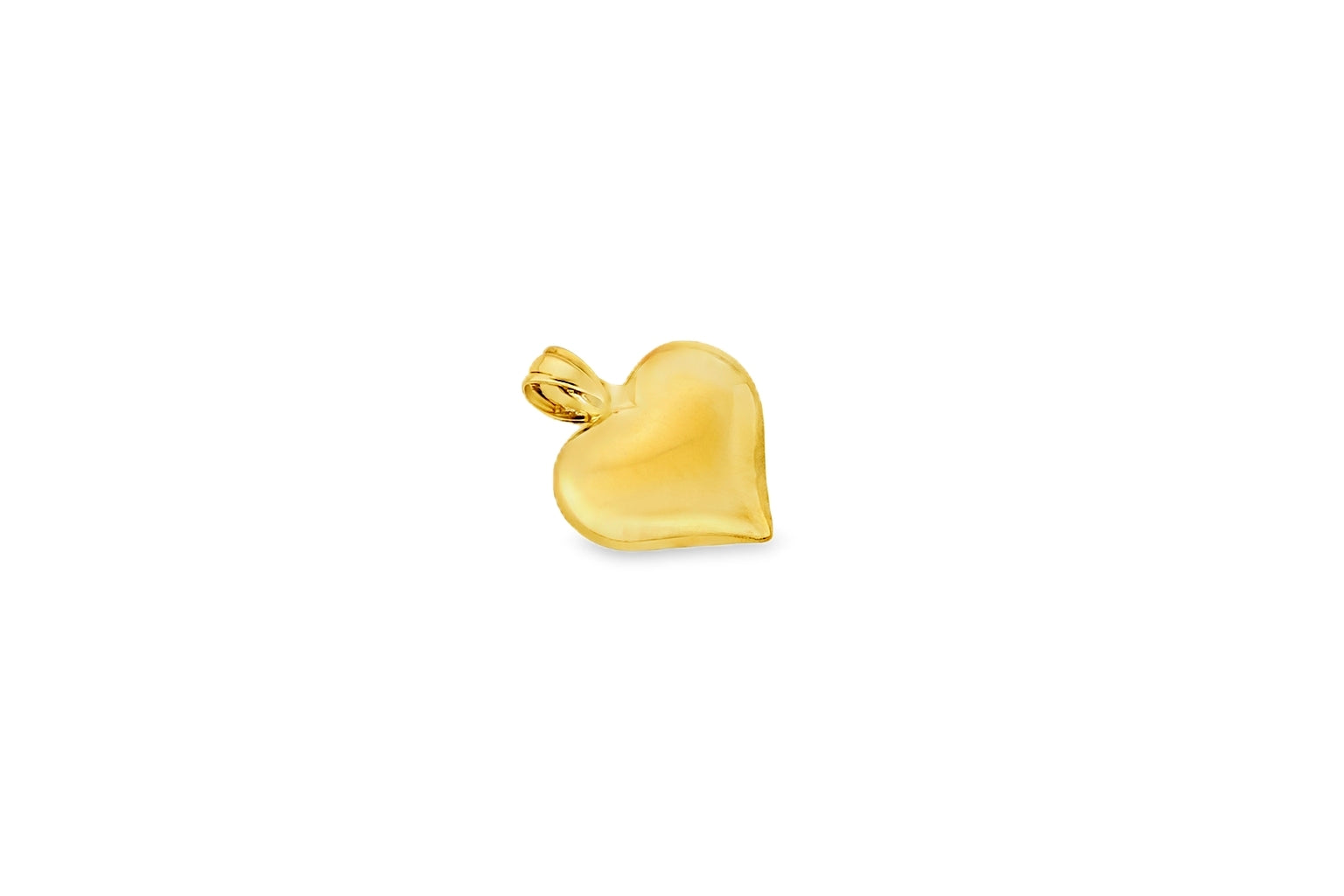 “Puffed Heart” Pendant – 10k Solid Gold