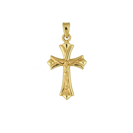 “Protective Cross” Pendant – 10k Solid Gold