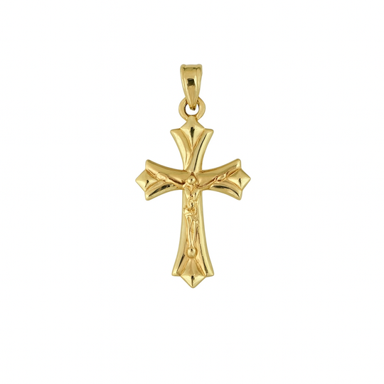“Protective Cross” Pendant – 10k Solid Gold