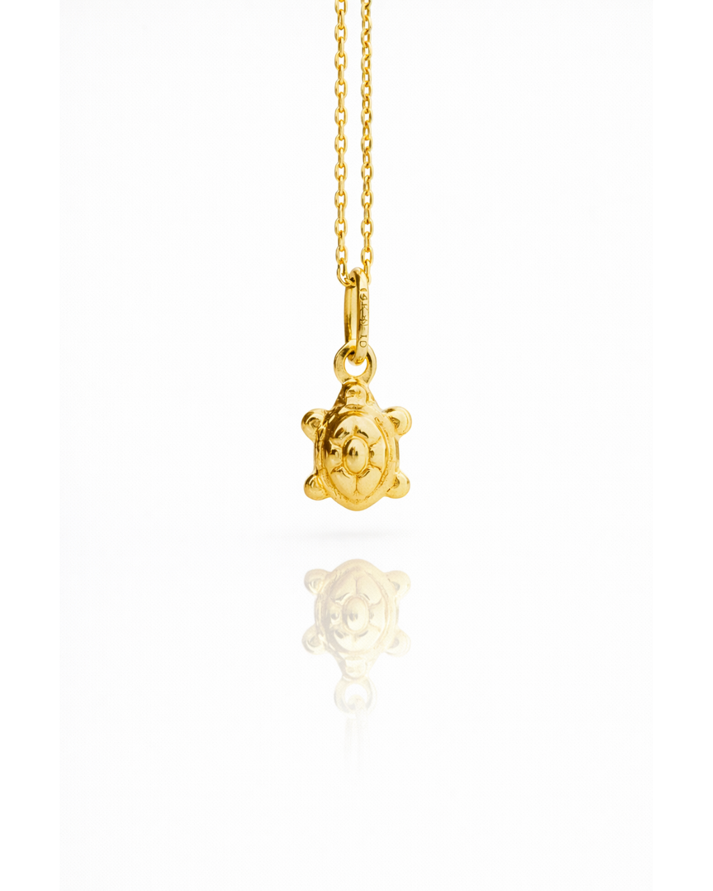 Mini Turtle Pendant-14k Solid gold
