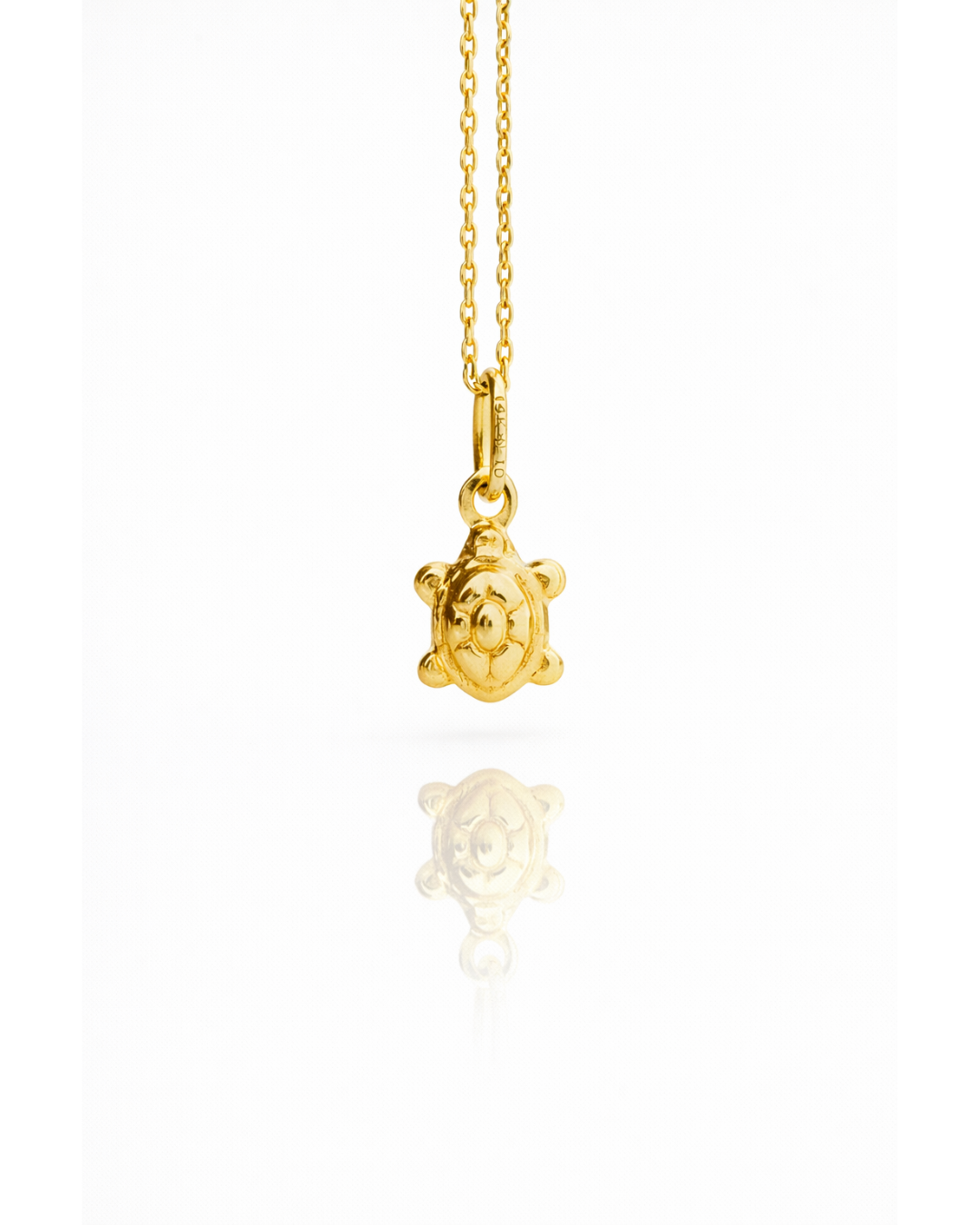 Mini Turtle Pendant-14k Solid gold