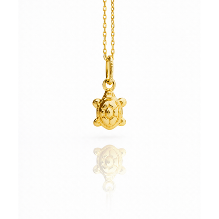 Mini Turtle Pendant-14k Solid gold