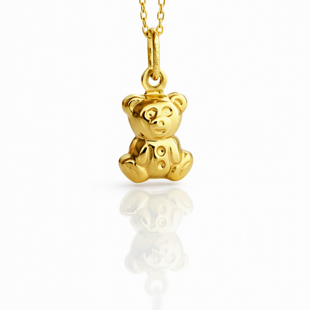 Mini Bear Pendant-14k Solid gold