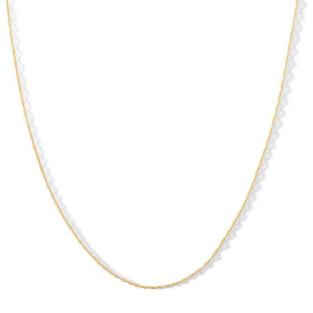 “Singapore Twist” Chain – 14k Solid Gold