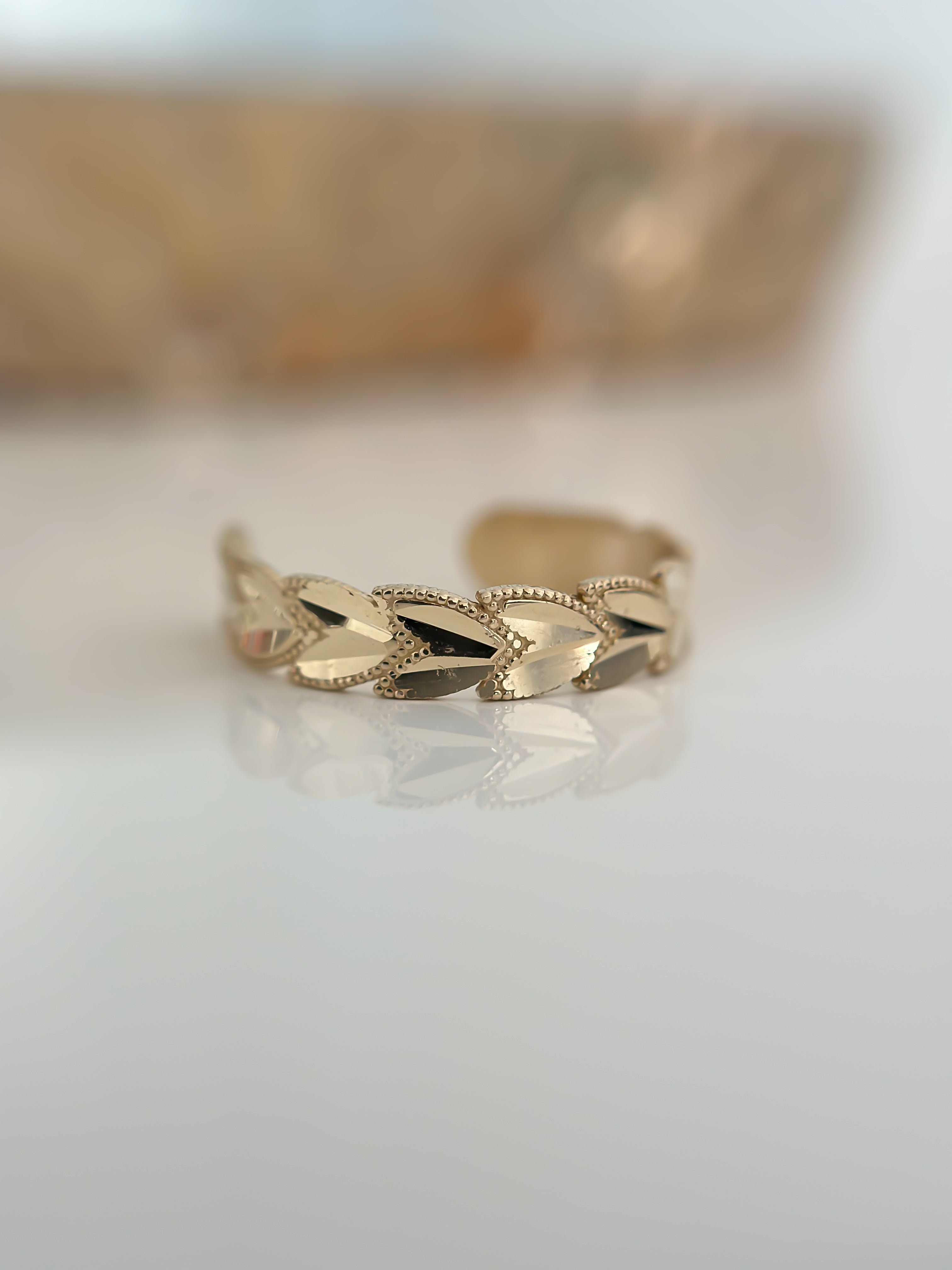 “Botanic Twist” Toe Ring - 14k Gold