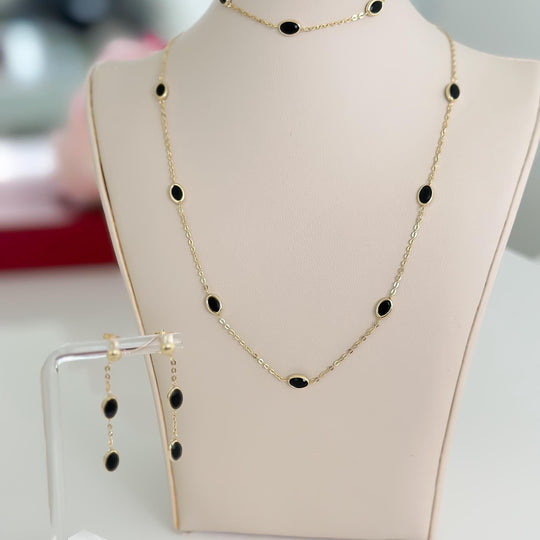14k Gold “Midnight Grace” Set