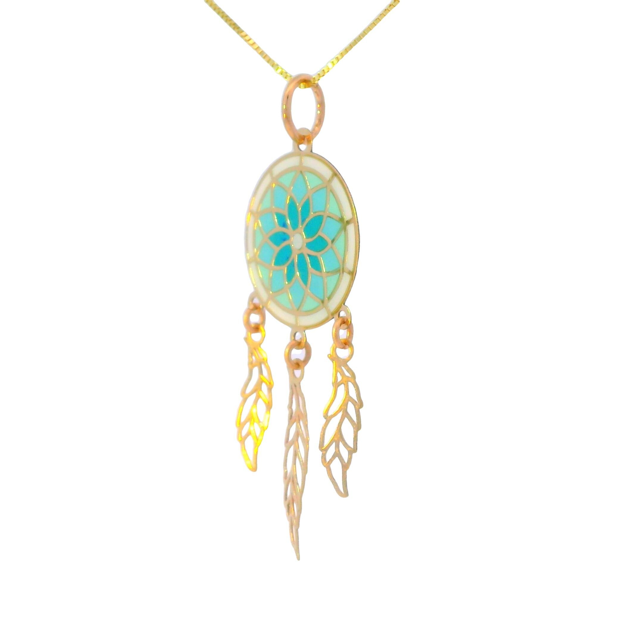 “Sacred Dreamcatcher” – 14k Solid Gold
