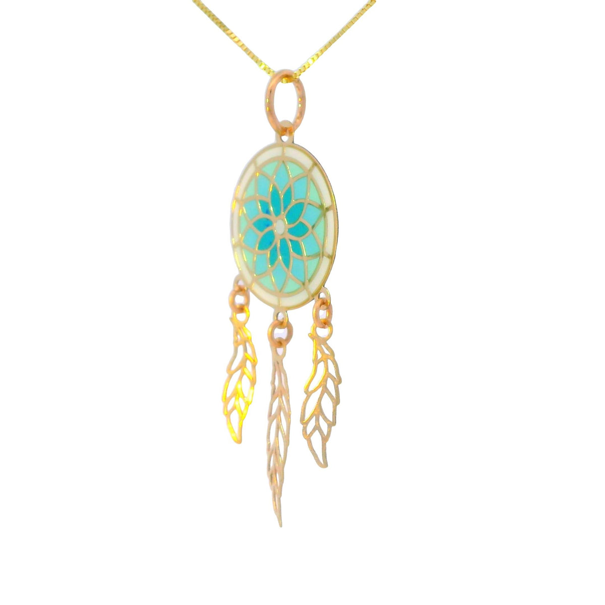 “Sacred Dreamcatcher” – 14k Solid Gold