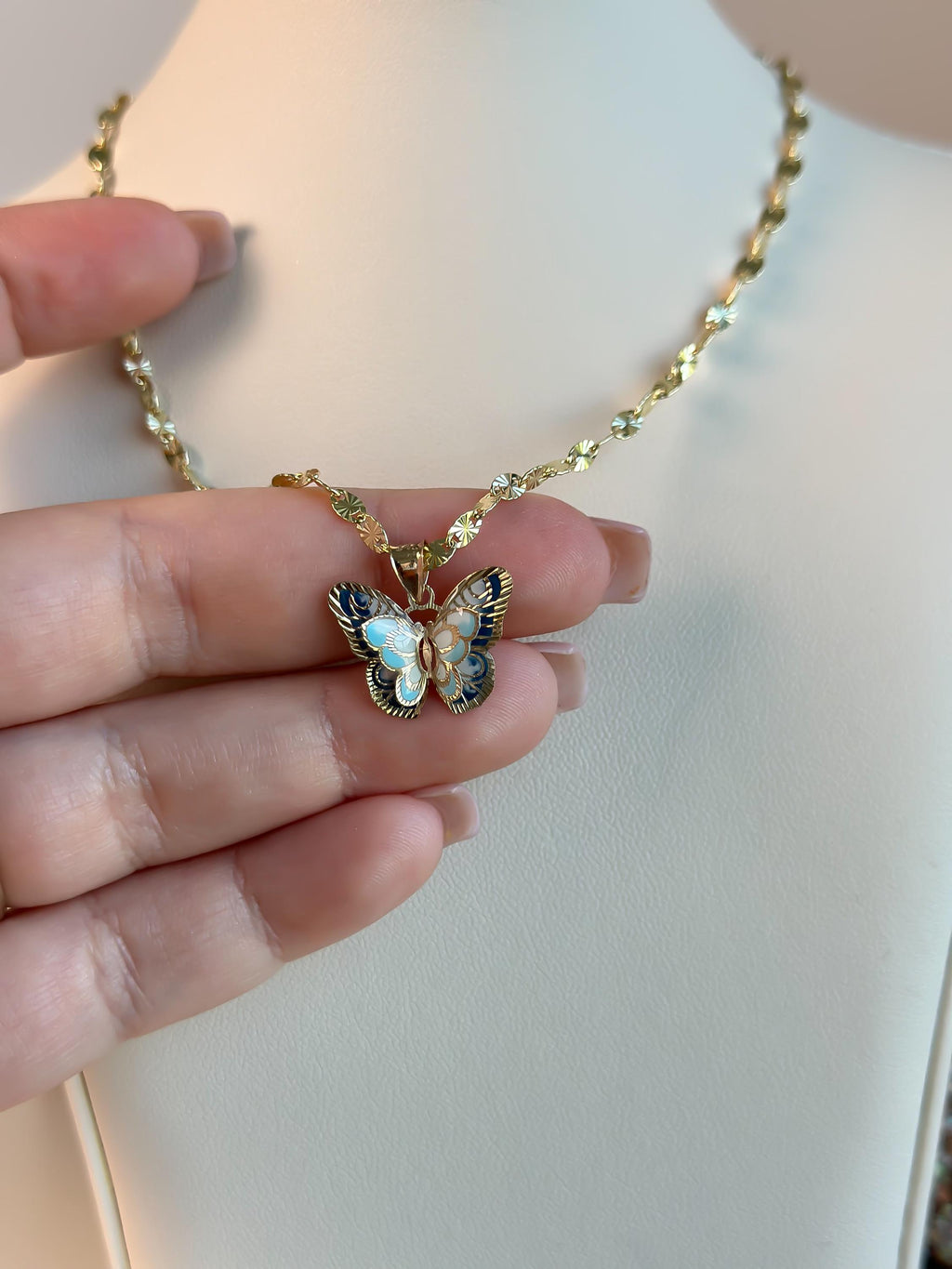 Butterfly Dreams” Pendant – 14k Solid Gold