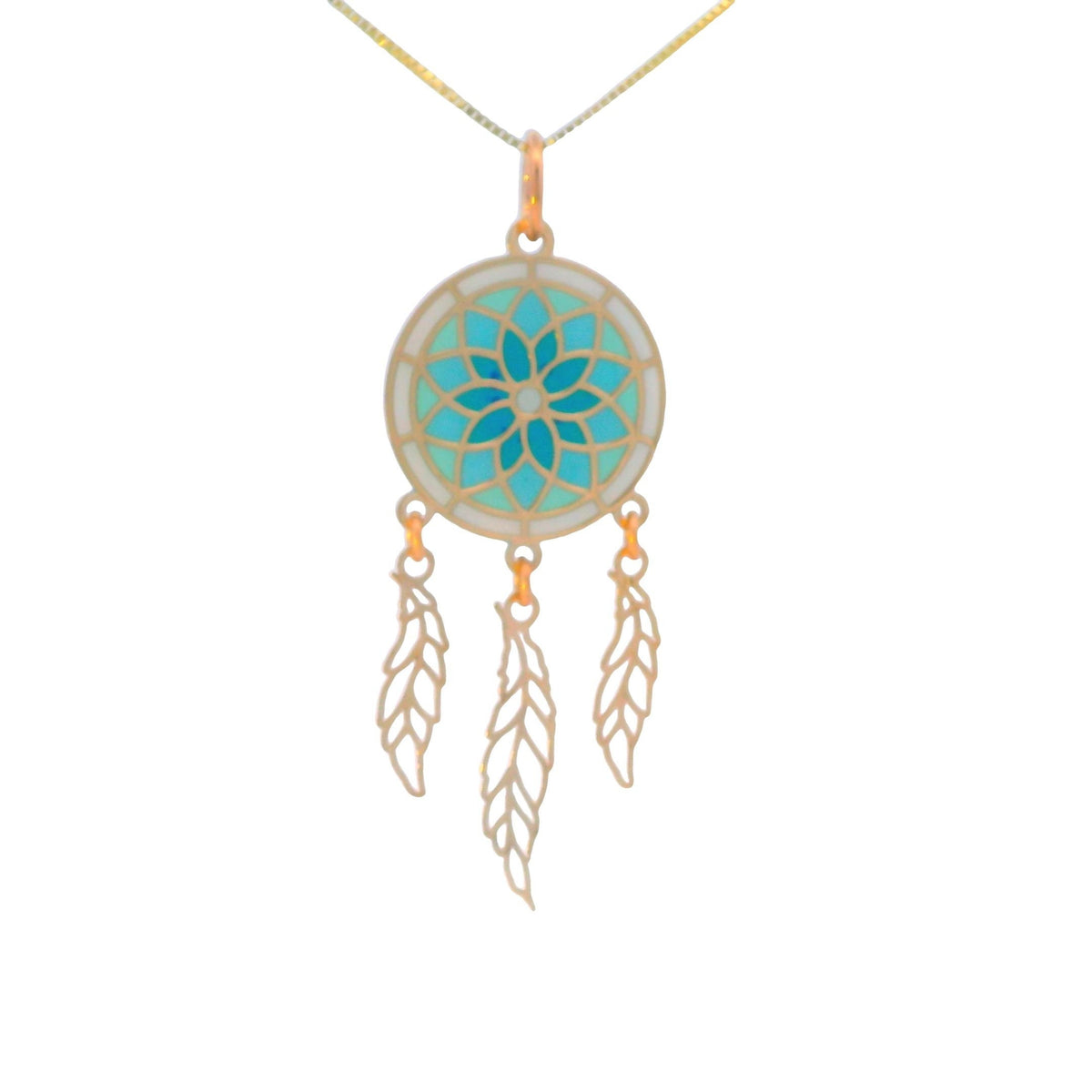 “Sacred Dreamcatcher” – 14k Solid Gold