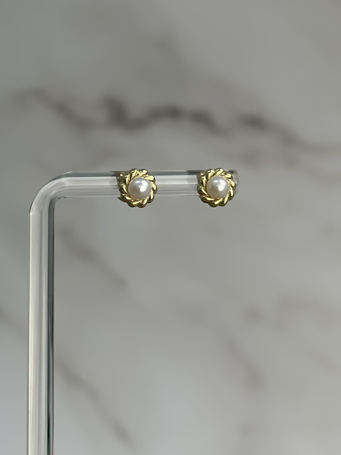 “Classic Pearl” Earrings - 14k Gold