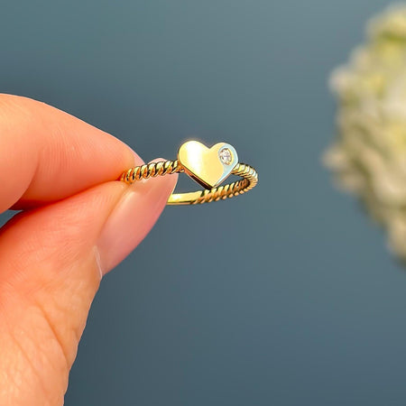 14k Gold “Amour” Ring