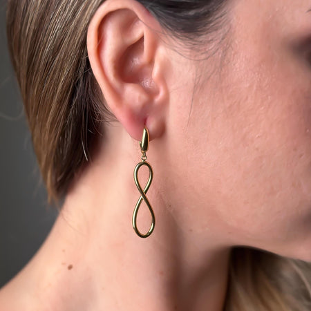 “Infinity Loop” Earrings - 14k Gold