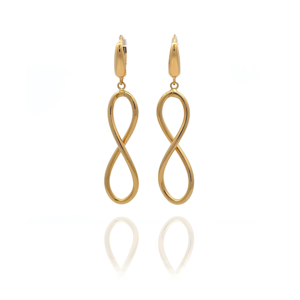 “Infinity Loop” Earrings - 14k Gold