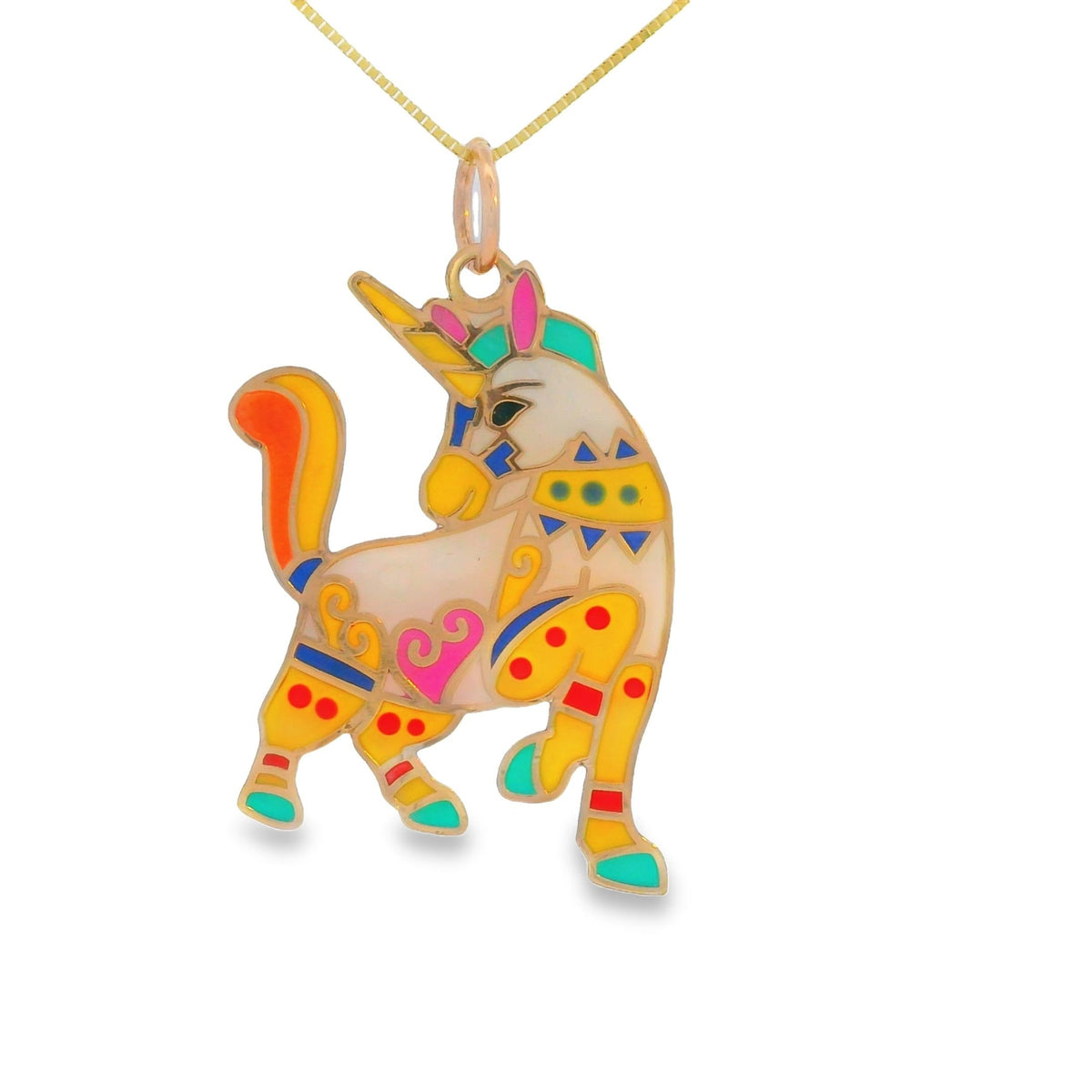 “Mythical Unicorn” Charm – 14k Solid Gold