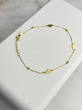 “Golden Heart” Anklet - 14k Gold