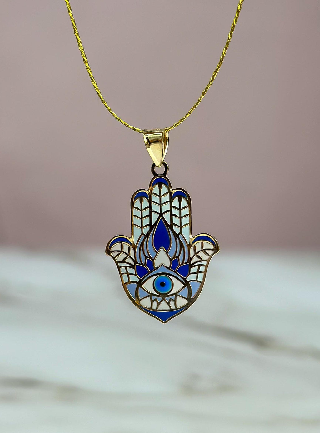 “Hamsa Hand” Pendant - 14k Gold
