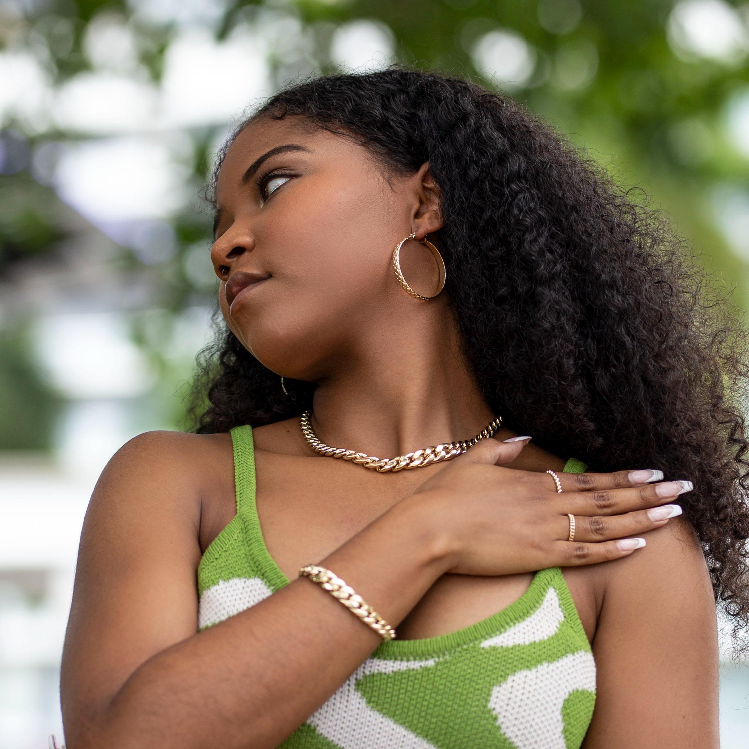 “Miami Cuban Luxe” Set - 14k Gold