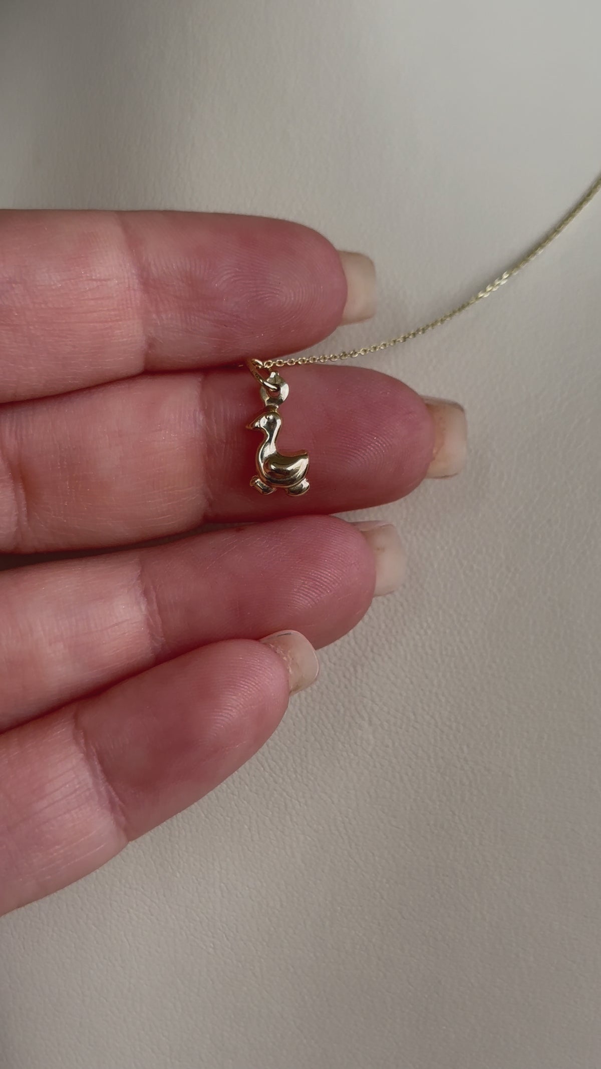 “Mini Duck” Pendant - 14k Gold